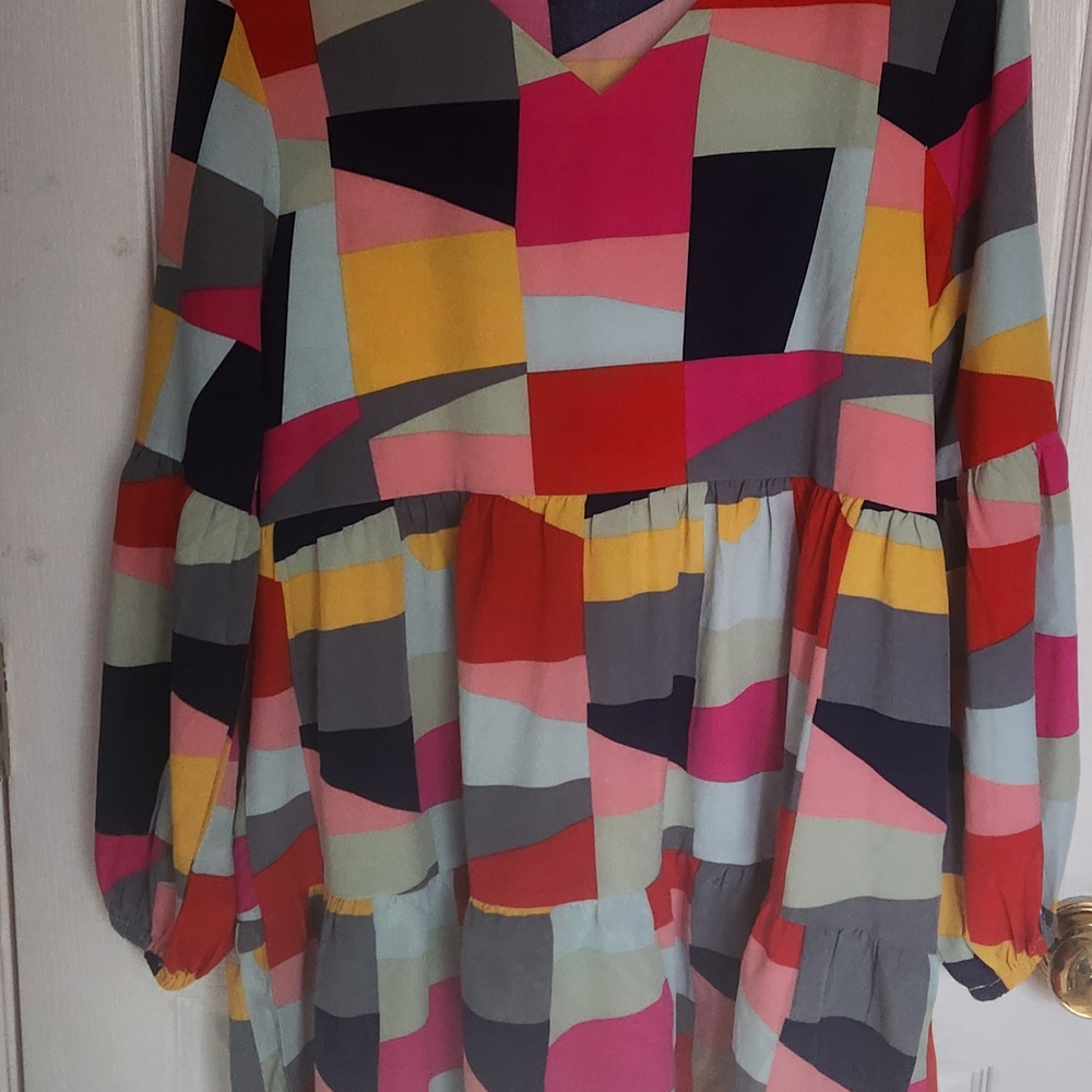 Colorful Geometric Women's Dress